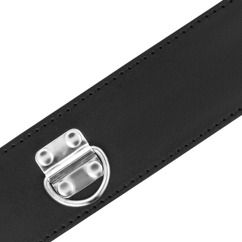 DARKNESS - BDSM COLLAR WITH BLACK LOCK - NOCTURNA DESIRES