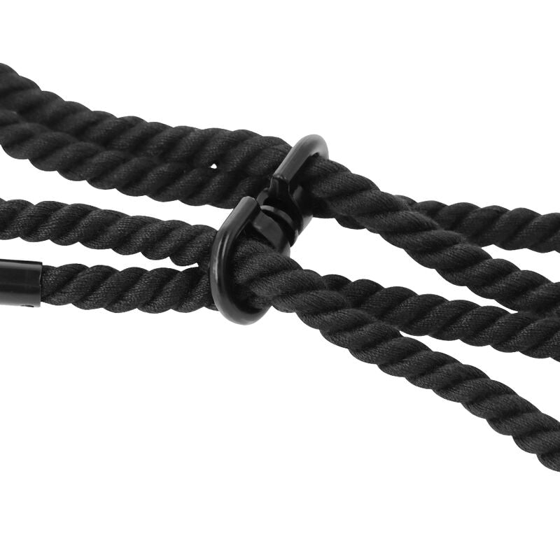 DARKNESS - 100% COTTON ROPE HANDCUFFS OR ANKLE HANDCUFFS - NOCTURNA DESIRES