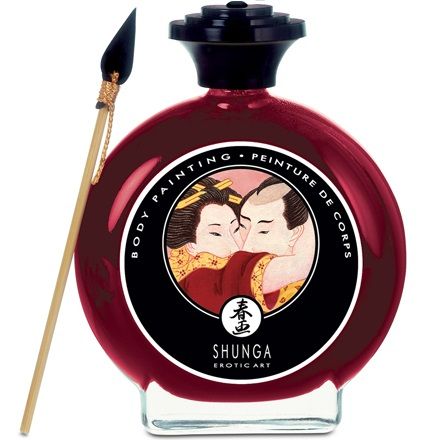 SHUNGA - STRAWBERRY AND CAVA BODY PAINTING SHUNGA MASSAGE CREAM NOCTURNA DESIRES