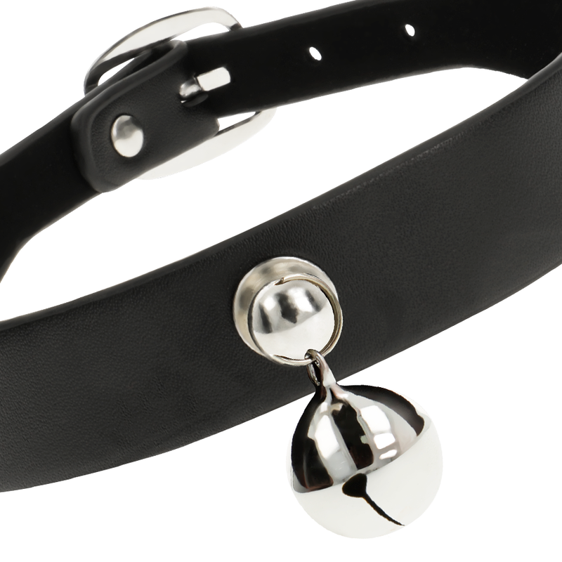 COQUETTE CHIC DESIRE - VEGAN LEATHER NECKLACE WOMAN RATTLE ACCESSORY - NOCTURNA DESIRES