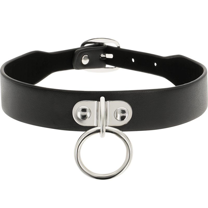COQUETTE CHIC DESIRE - VEGAN LEATHER NECKLACE WOMAN FETISH ACCESSORY - NOCTURNA DESIRES