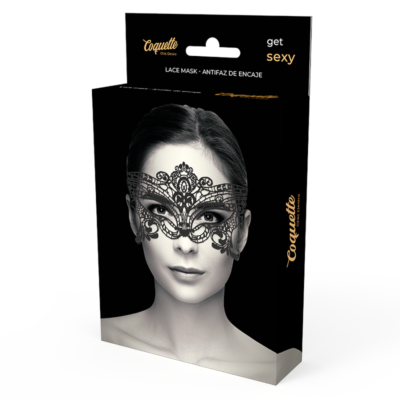 COQUETTE CHIC DESIRE - LACE MASK BLACK - NOCTURNA DESIRES