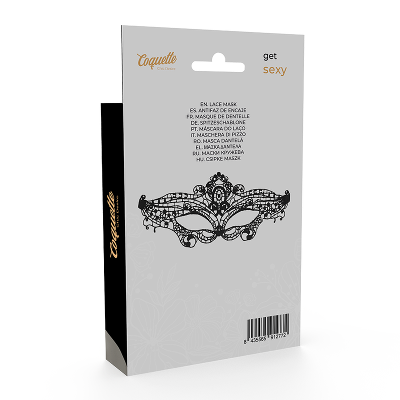 COQUETTE CHIC DESIRE - LACE MASK BLACK - NOCTURNA DESIRES
