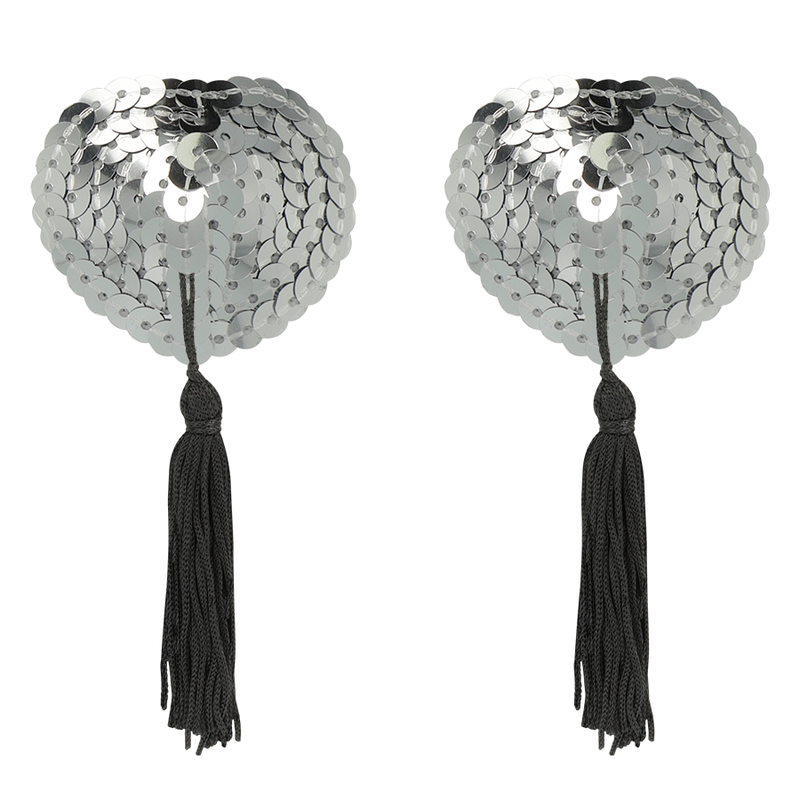 COQUETTE CHIC DESIRE - NIPPLE COVERS SILVER - NOCTURNA DESIRES
