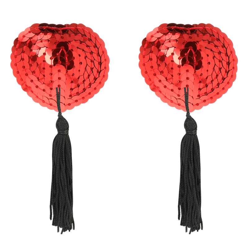 COQUETTE CHIC DESIRE - NIPPLE COVERS RED - NOCTURNA DESIRES