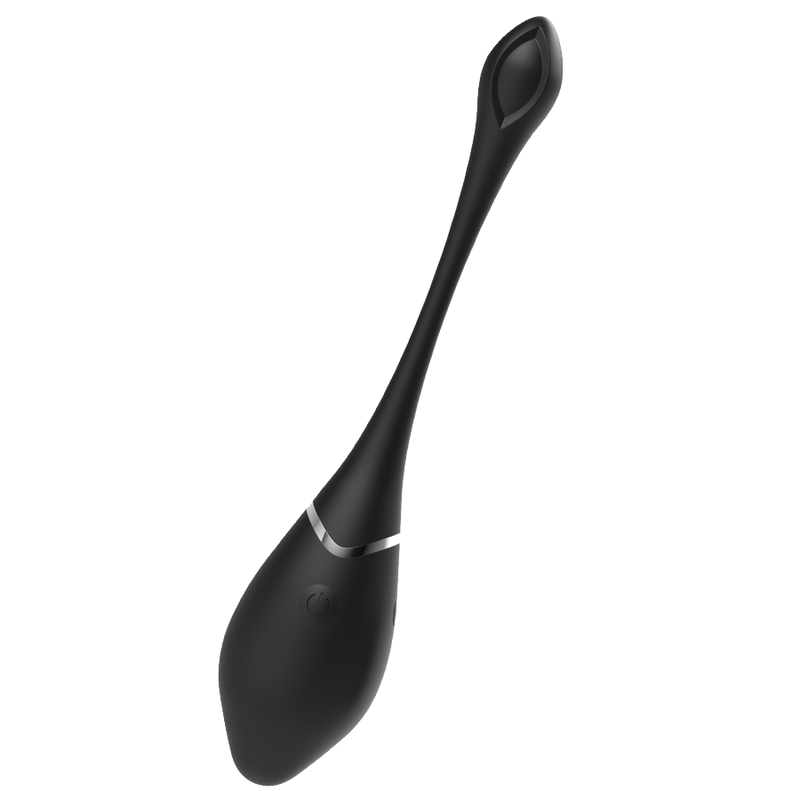 BLACK&SILVER - JENELL RECHARGEABLE VIBRATING EGG - NOCTURNA DESIRES