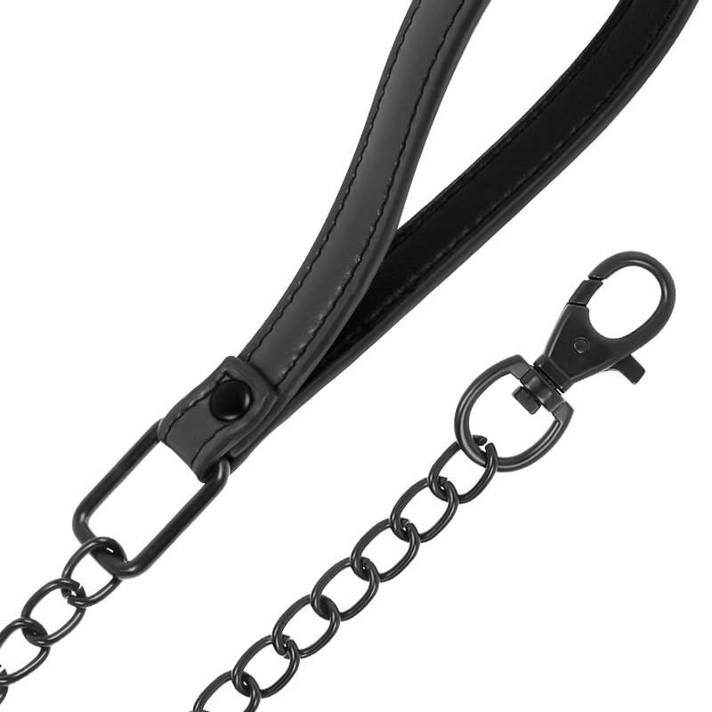 FETISH SUBMISSIVE - NOPRENE LINING CHAIN NECKLACE FETISH SUBMISSIVE BONDAGE NOCTURNA DESIRES