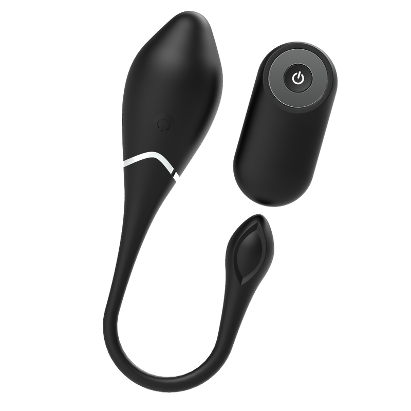 BLACK&SILVER - JENELL RECHARGEABLE VIBRATING EGG - NOCTURNA DESIRES