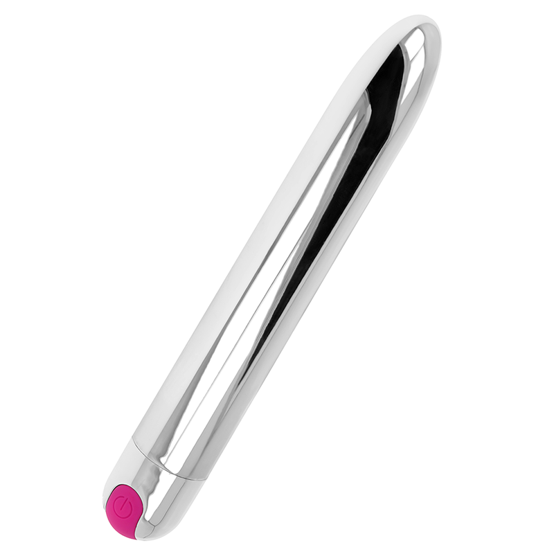 OHMAMA - RECHARGEABLE SILVER VIBRATOR 10 MODES 18.5 CM - NOCTURNA DESIRES