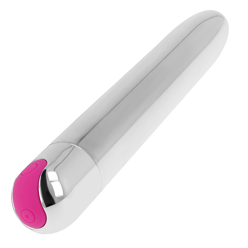 OHMAMA - RECHARGEABLE SILVER VIBRATOR 10 MODES 18.5 CM - NOCTURNA DESIRES