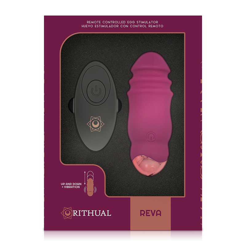 RITHUAL - REVA EGG REMOTE CONTROL UP&DOWN SYSTEM + VIBRATION - NOCTURNA DESIRES