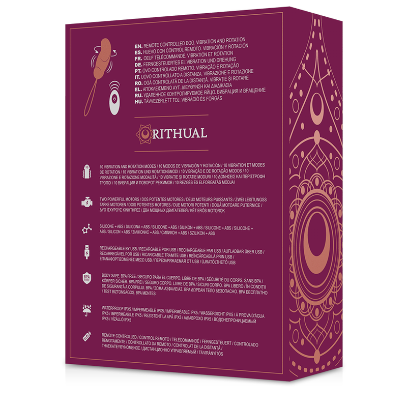 RITHUAL - ESHA EGG REMOTE CONTROL SYSTEM ROTATION + VIBRATION - NOCTURNA DESIRES