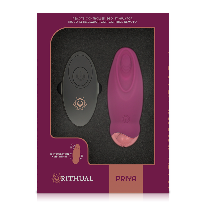 RITHUAL - PRIYA EGG REMOTE CONTROL G-SPOT + VIBRATION - NOCTURNA DESIRES