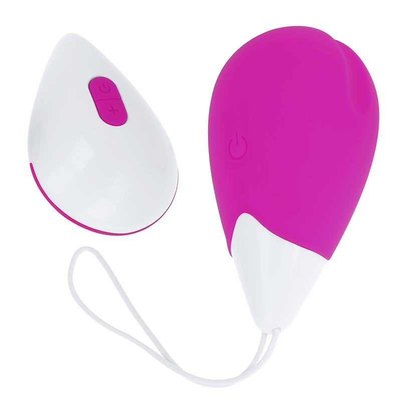 OHMAMA - TEXTURED VIBRATING EGG 10 MODES PURPLE AND WHITE - NOCTURNA DESIRES