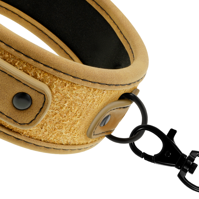 FETISH SUBMISSIVE ORIGEN - NEOPRENE LINED NECKLACE WITH CHAIN - NOCTURNA DESIRES