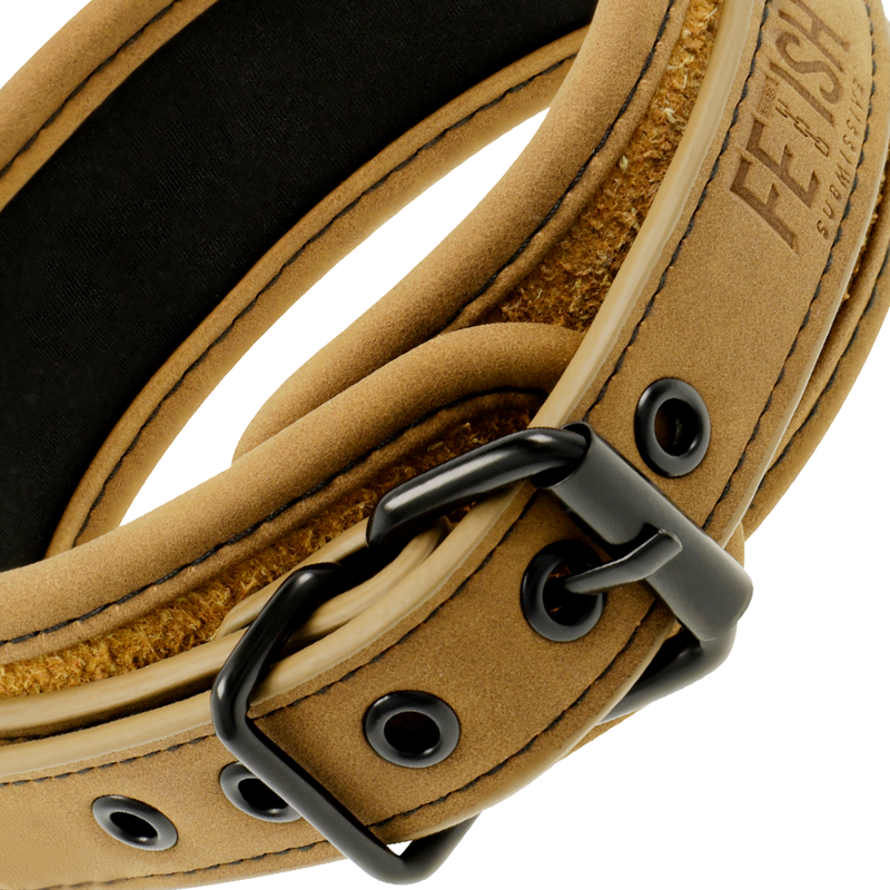 FETISH SUBMISSIVE ORIGEN - NEOPRENE LINED NECKLACE WITH CHAIN - NOCTURNA DESIRES