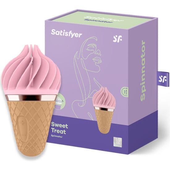 SATISFYER - SWEET TREAT SPINNATOR BROWN & PINK - NOCTURNA DESIRES