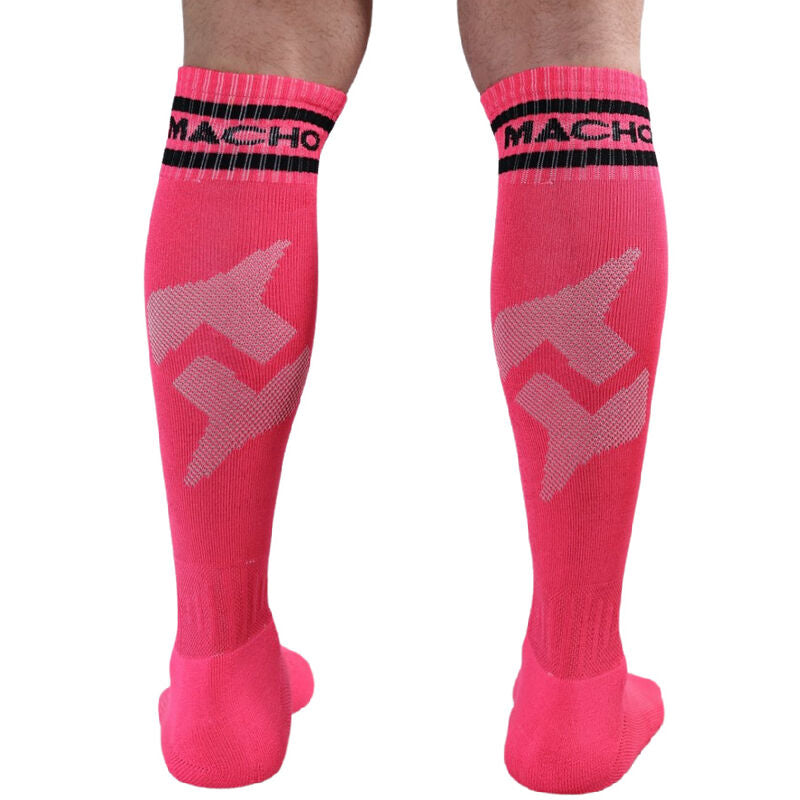 MACHO - LONG SOCKS ONE SIZE PINK - NOCTURNA DESIRES
