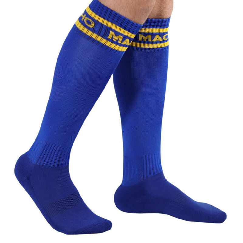 MACHO - LONG SOCKS ONE SIZE BLUE - NOCTURNA DESIRES
