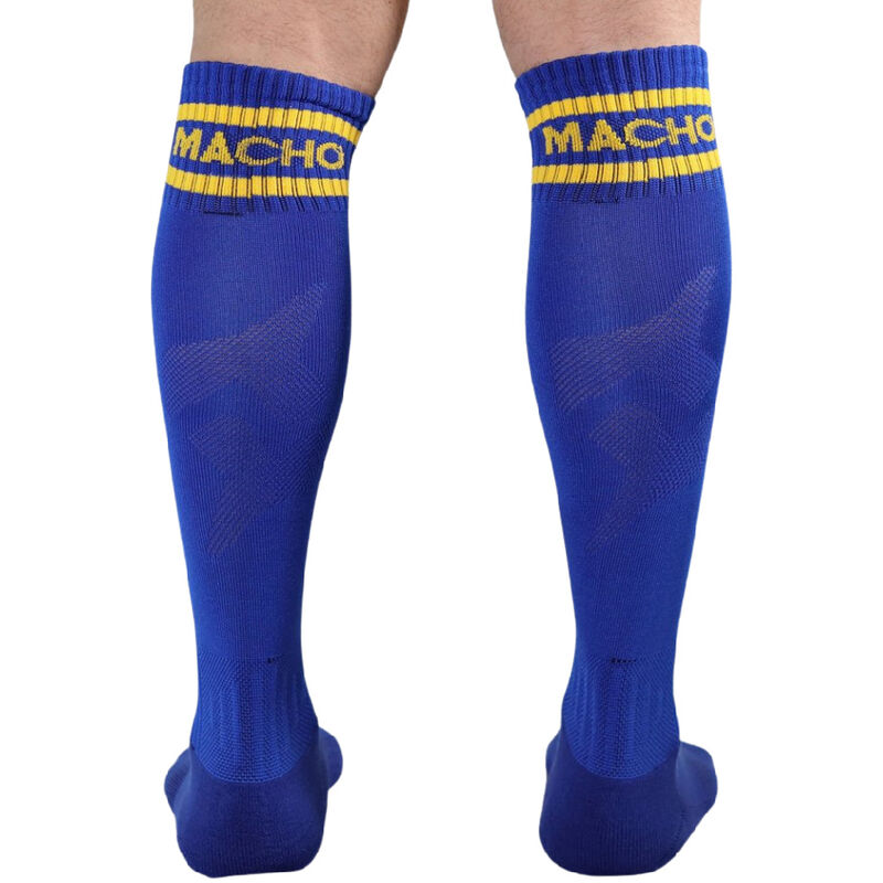 MACHO - LONG SOCKS ONE SIZE BLUE - NOCTURNA DESIRES