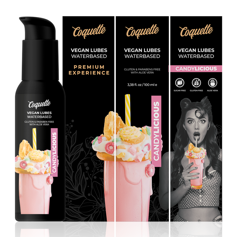 COQUETTE CHIC DESIRE - PREMIUM EXPERIENCE 100ML VEGAN LUBES CANDYLICIOUS - NOCTURNA DESIRES
