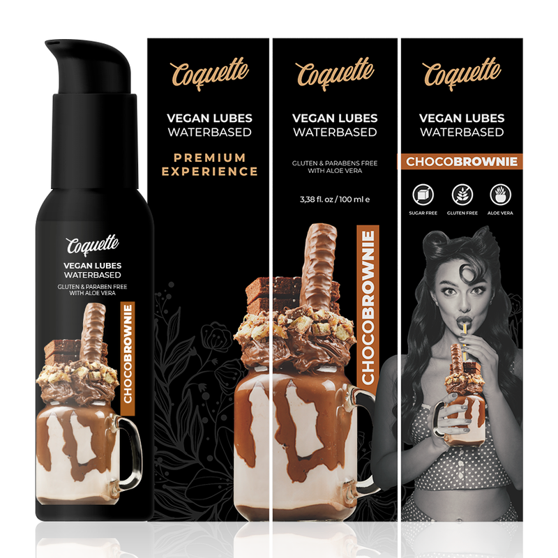 COQUETTE CHIC DESIRE - PREMIUM EXPERIENCE 100ML VEGAN LUBES CHOCOBROWNIE - NOCTURNA DESIRES