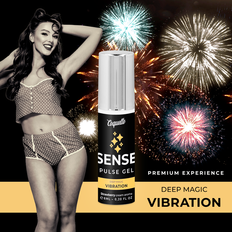 COQUETTE CHIC DESIRE - PULSE GEL STRAWBERRY MAGIC VIBRATION PREMIUM 6ML - NOCTURNA DESIRES