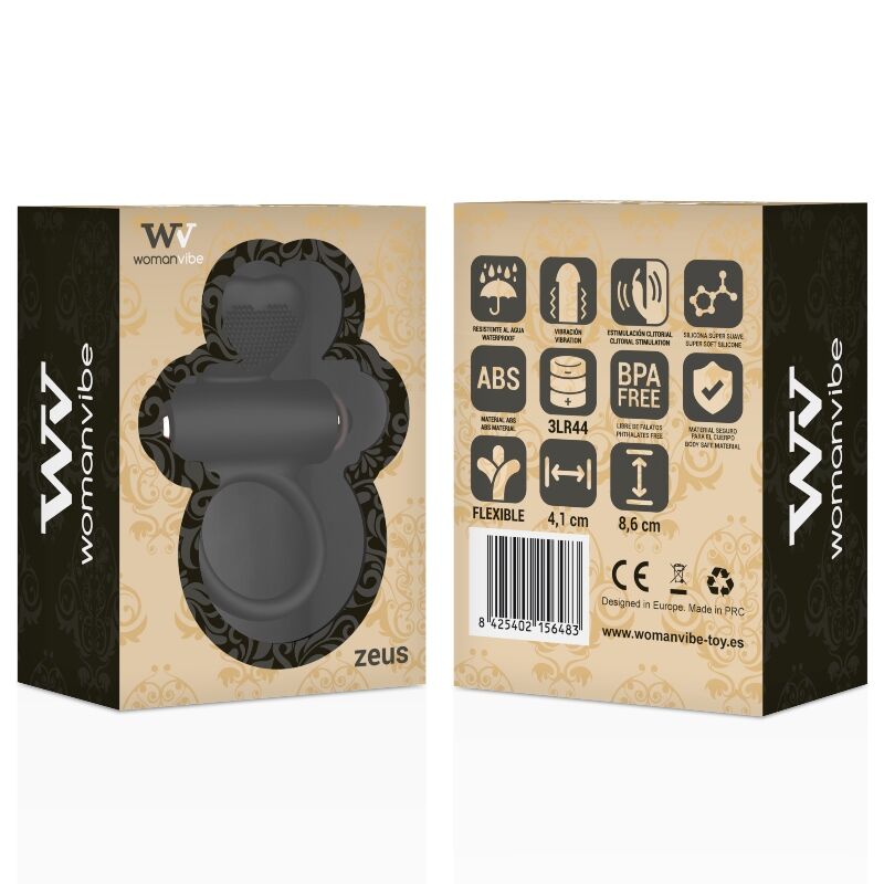 WOMANVIBE - ZEUS SILICONE VIBRATOR RING WOMANVIBE NOCTURNA DESIRES