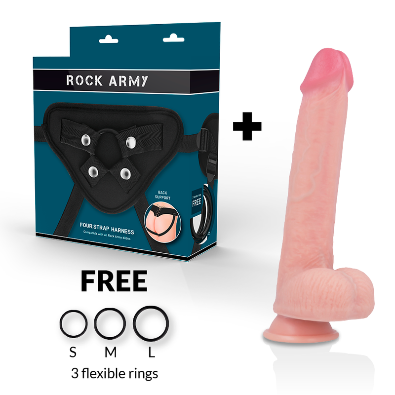 ROCKARMY - ARN S + LIQUID SILICONE DILDO PREMIUM KINGCOBRA 24 CM -O- 4.77 CM - NOCTURNA DESIRES