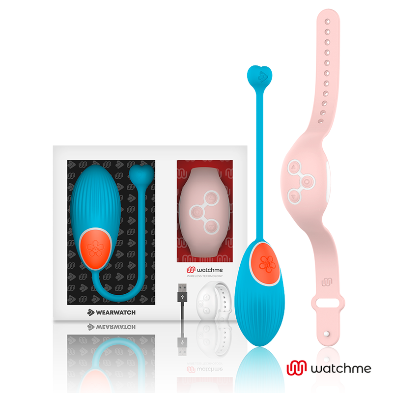 WEARWATCH - WATCHME TECHNOLOGY REMOTE CONTROL EGG BLUE / PINK - NOCTURNA DESIRES