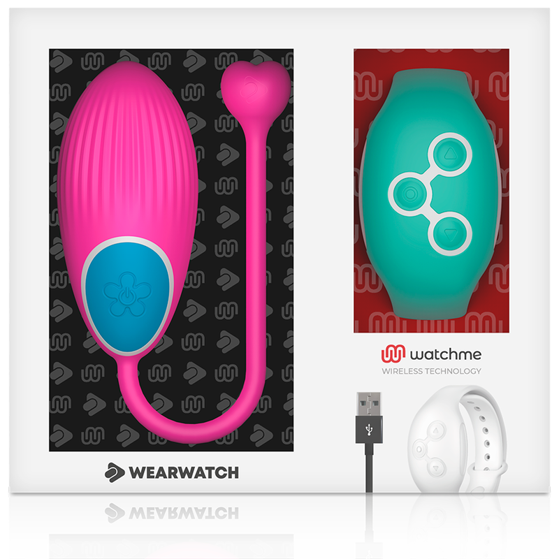 WEARWATCH - WATCHME TECHNOLOGY REMOTE CONTROL EGG FUCHSIA / SEAWATER - NOCTURNA DESIRES