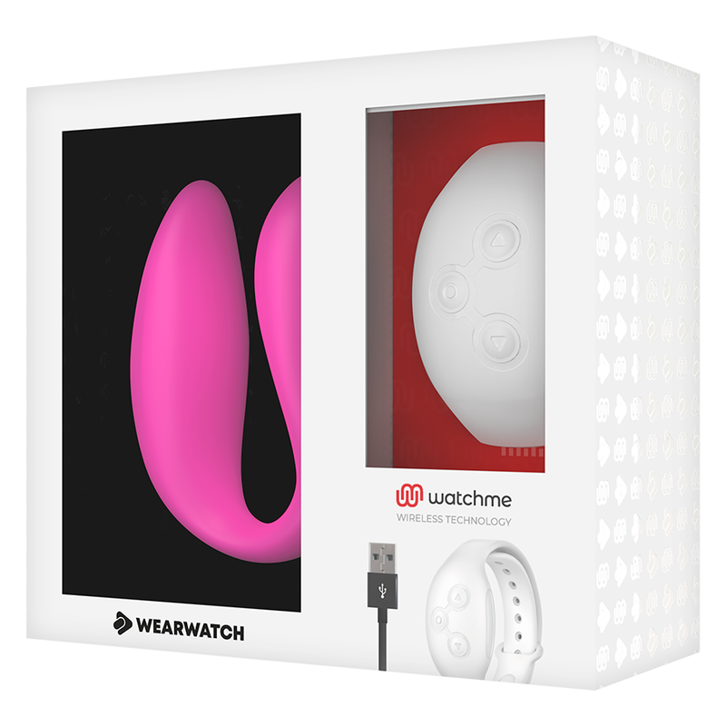 WEARWATCH - WATCHME DUAL TECHNOLOGY VIBRATOR FUCHSIA / SNOW - NOCTURNA DESIRES