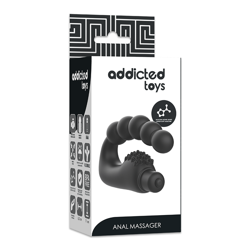 ADDICTED TOYS - ANAL MASSAGER PROSTATIC WITH VIBRATION - NOCTURNA DESIRES