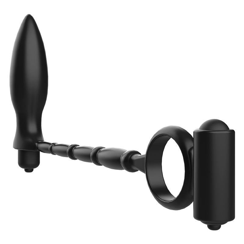 ADDICTED TOYS - ANAL PLUG WITH VIBRATORY RING - NOCTURNA DESIRES