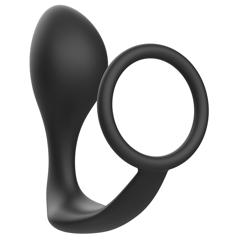ADDICTED TOYS - ANAL PLUG WITH BLACK SILICONE RING - NOCTURNA DESIRES