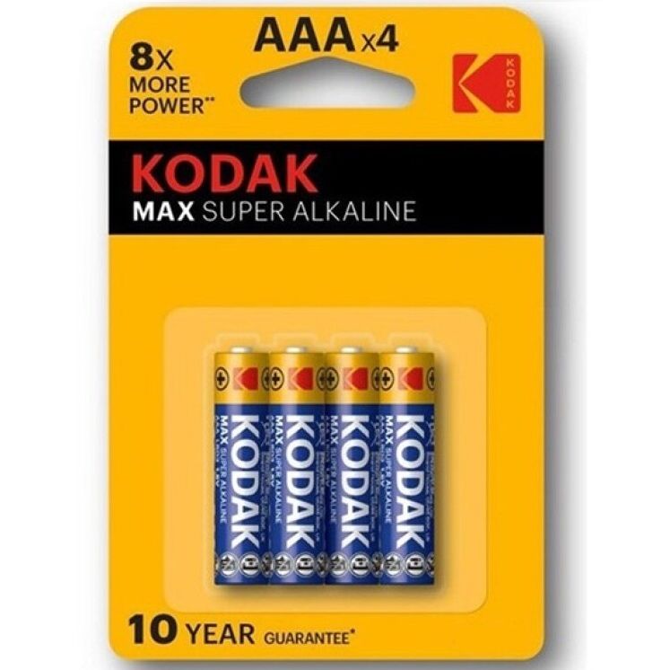 KODAK - MAX SUPER ALKALINE BATTERY AAA LR03 BLISTER * 4 - NOCTURNA DESIRES