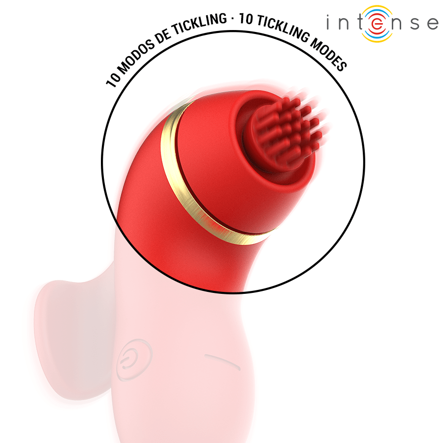 INTENSE - PATTY STIMULATOR WITH 4 HEADS, SUCTION, TAPPING, TICKLING AND LICKING - NOCTURNA DESIRES