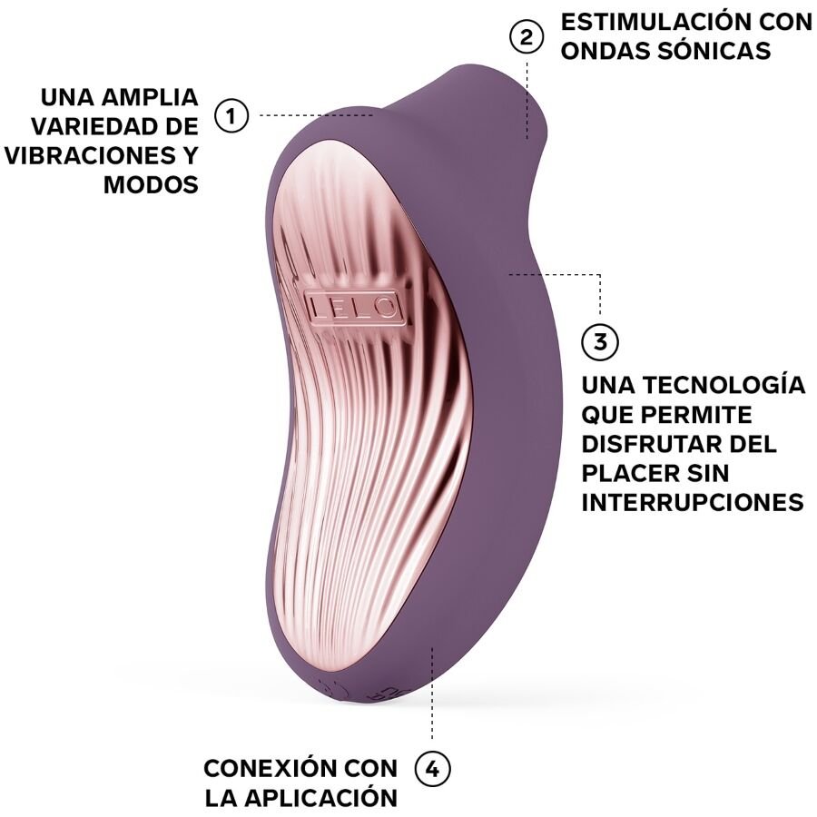 LELO - SONA 3 CRUISE SONIC CLITORAL MASSAGER PLUM - NOCTURNA DESIRES
