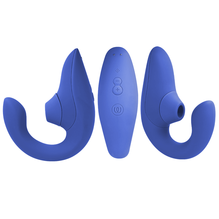 WOMANIZER - BLEND RABBIT VIBRATOR STIMULATOR VIBRANT BLUE - NOCTURNA DESIRES