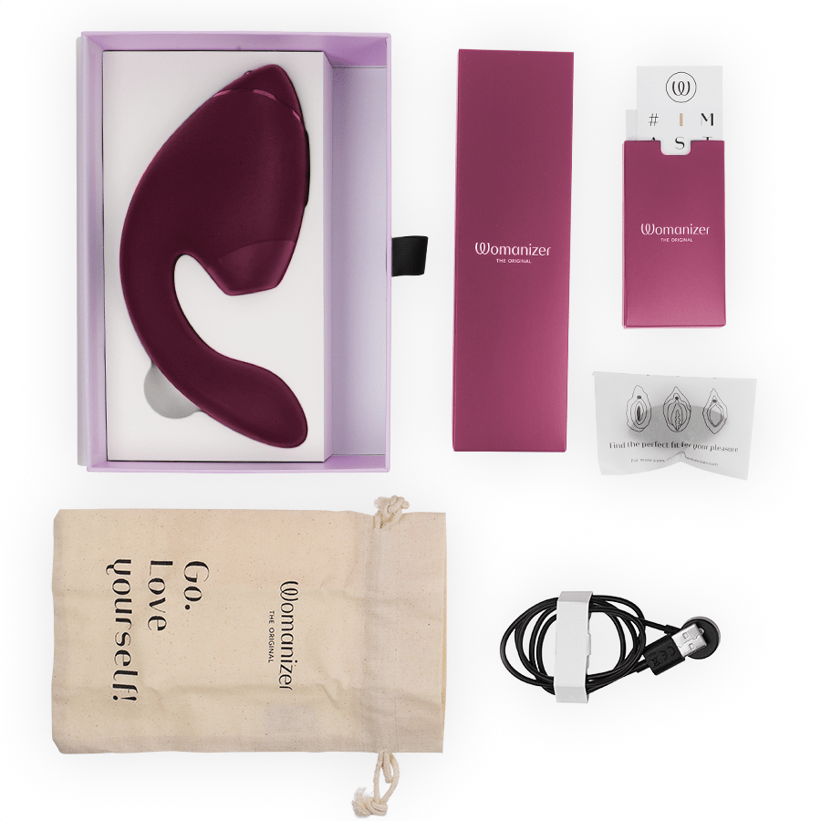 WOMANIZER - DUO NEXT DUAL CLITORAL & G - SPOT STIMULATOR DUSKY PINK - NOCTURNA DESIRES