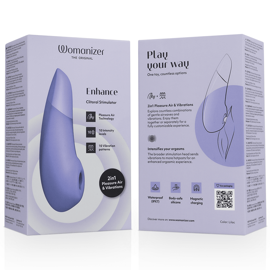 WOMANIZER - ENHANCE CLITORIAL STIMULATOR LILAC - NOCTURNA DESIRES
