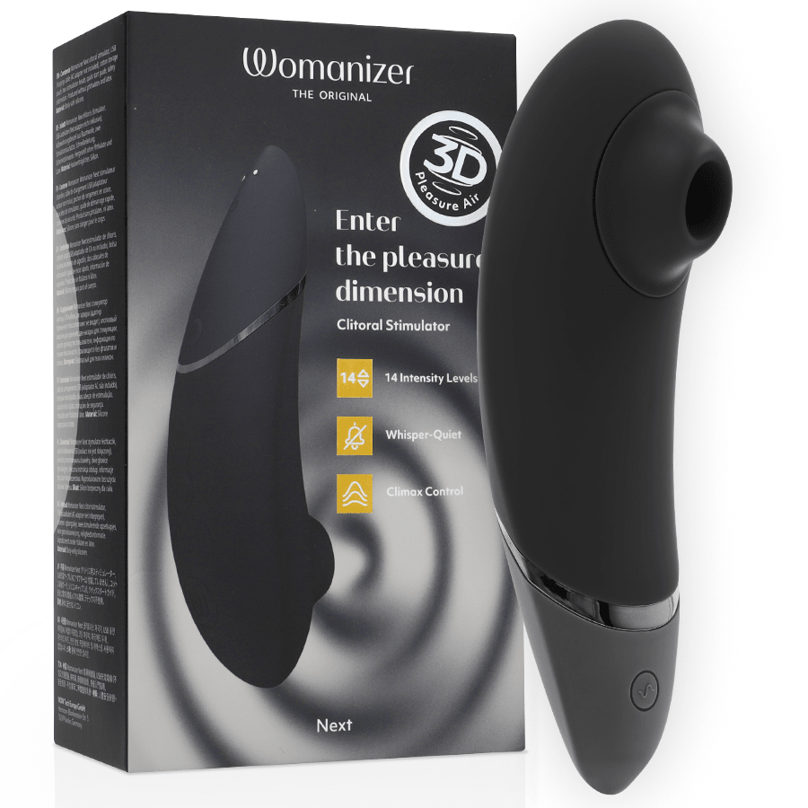 WOMANIZER - NEXT CLITORIAL STIMULATOR BLACK - NOCTURNA DESIRES