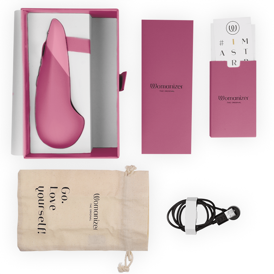 WOMANIZER - VIBE LAY - ON SILENT VIBRATOR DUSKY PINK - NOCTURNA DESIRES