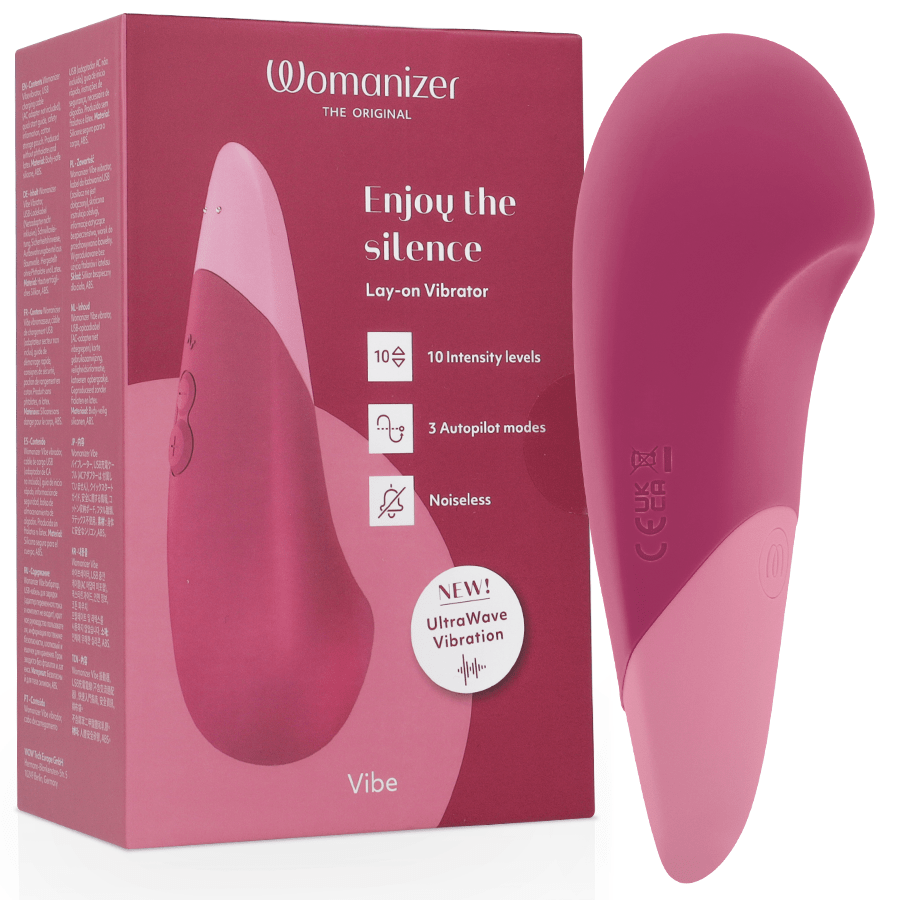 WOMANIZER - VIBE LAY - ON SILENT VIBRATOR DUSKY PINK - NOCTURNA DESIRES