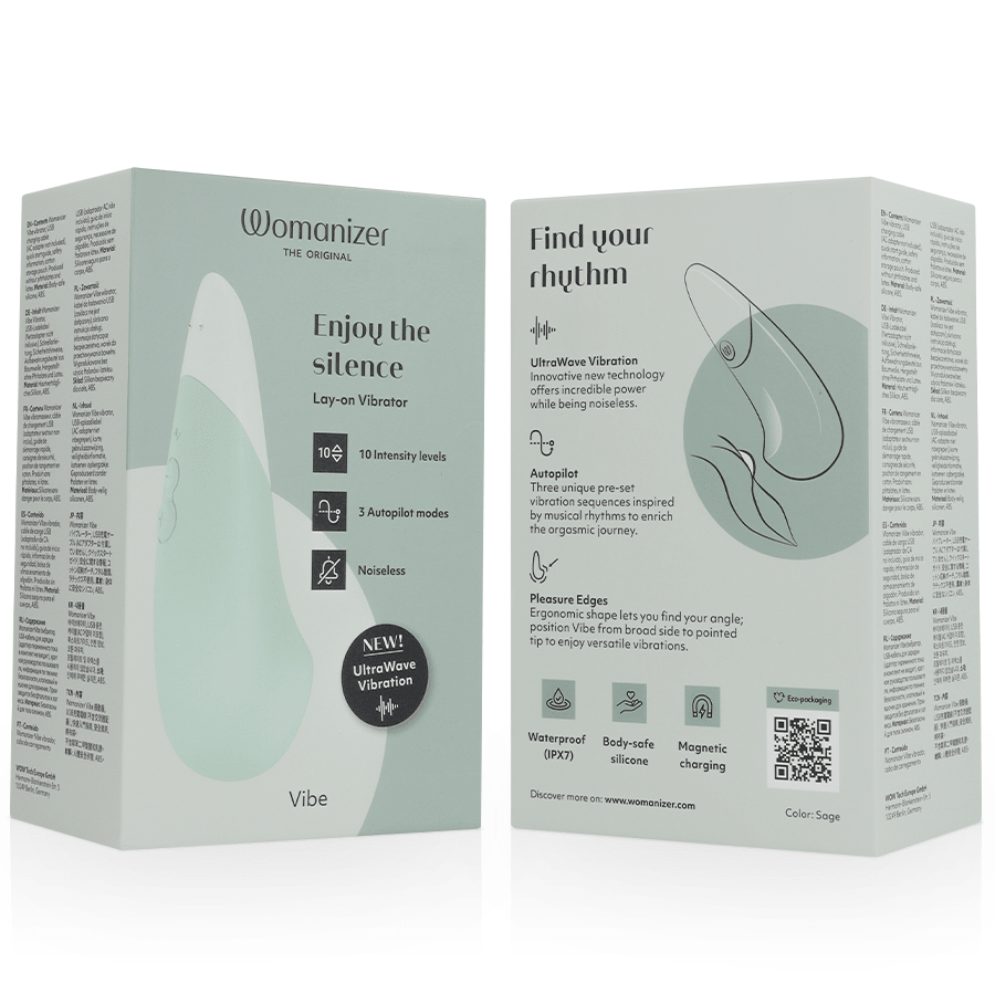 WOMANIZER - VIBE LAY - ON SILENT VIBRATOR SAGE - NOCTURNA DESIRES