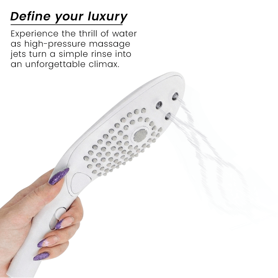WOMANIZER - WAVE CLITORAL STIMULATING SHOWER HEAD WHITE - NOCTURNA DESIRES