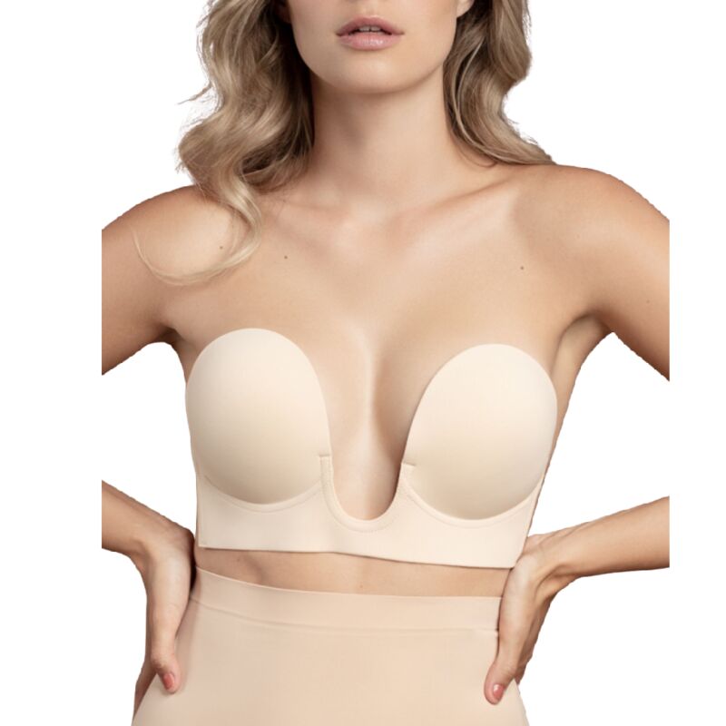 BYE-BRA - BRA WITHOUT HANDLES SHAPE U BEIGE CUP A - NOCTURNA DESIRES