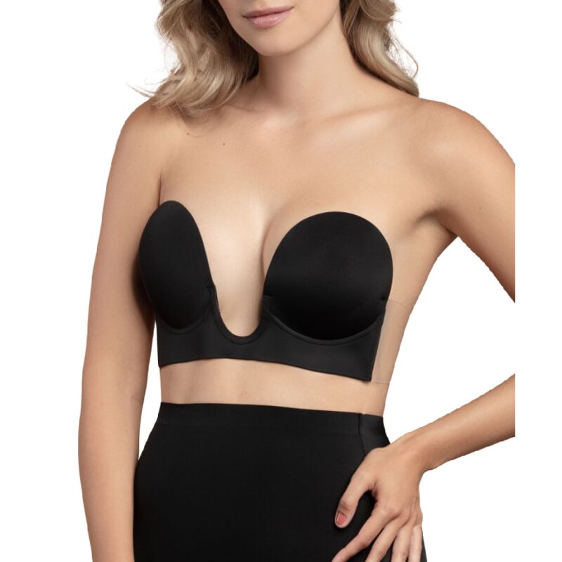 BYE-BRA - BRA WITHOUT HANDLES SHAPE U BLACK CUP B - NOCTURNA DESIRES