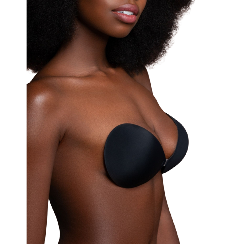 BYE-BRA - BRA INVISIBLE BLACK CUP D - NOCTURNA DESIRES