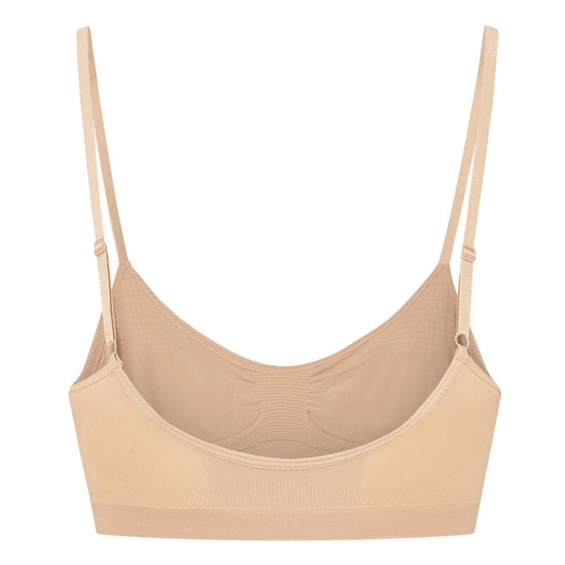 BYE-BRA - MEDIUM CONTROL BRA SEAMLESS BEIGE SIZE S - NOCTURNA DESIRES